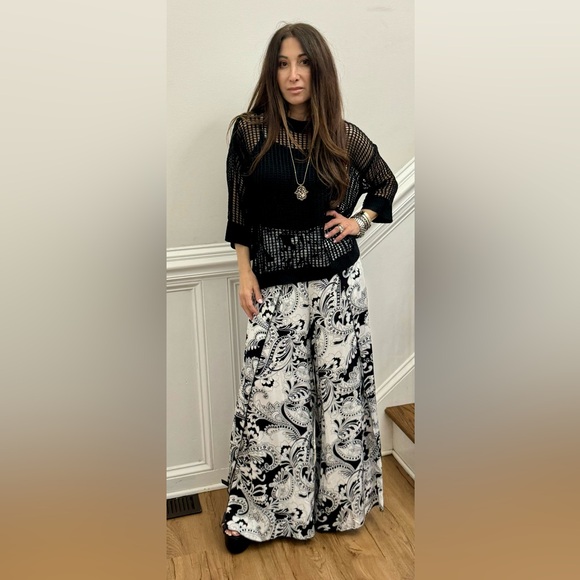 01 Boho Net Knitted Sweater Top - Picture 2 of 7